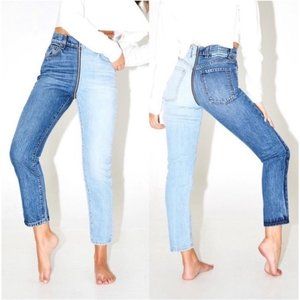 REVICE Denim Yin Yang High Waisted Zipper Jeans